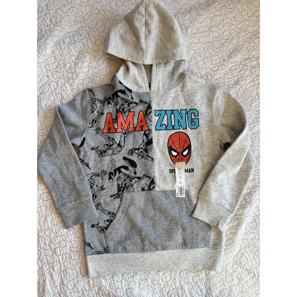 Jumping Beans Boy's SpiderMan Hoodie Sweatshirt Size 7